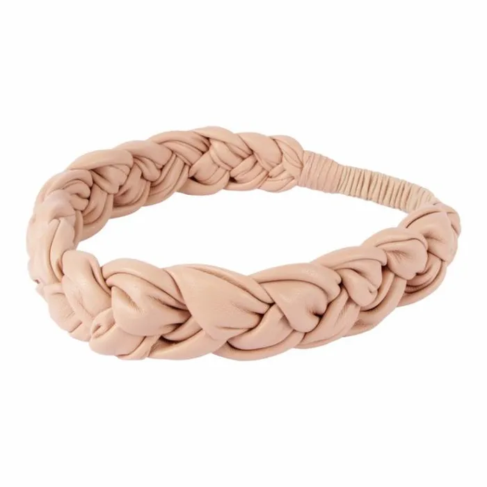 Donsje Amsterdam Hair Accessories Girls Senzay Headband Light Rust Sheep Leather