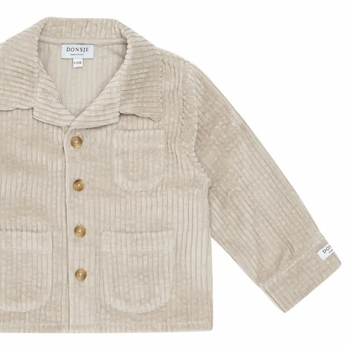 Donsje Amsterdam Jackets and Gilets Baby Auberger Overshirt Taupe