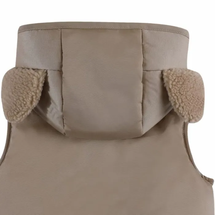 Donsje Amsterdam Jackets and Gilets Baby Luijx Bodywarmer Soft Taupe