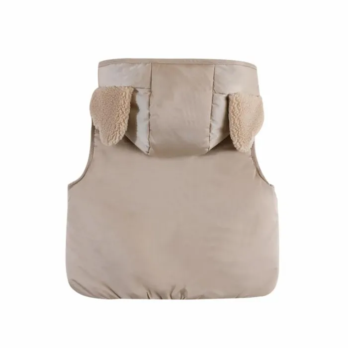 Donsje Amsterdam Jackets and Gilets Baby Luijx Bodywarmer Soft Taupe