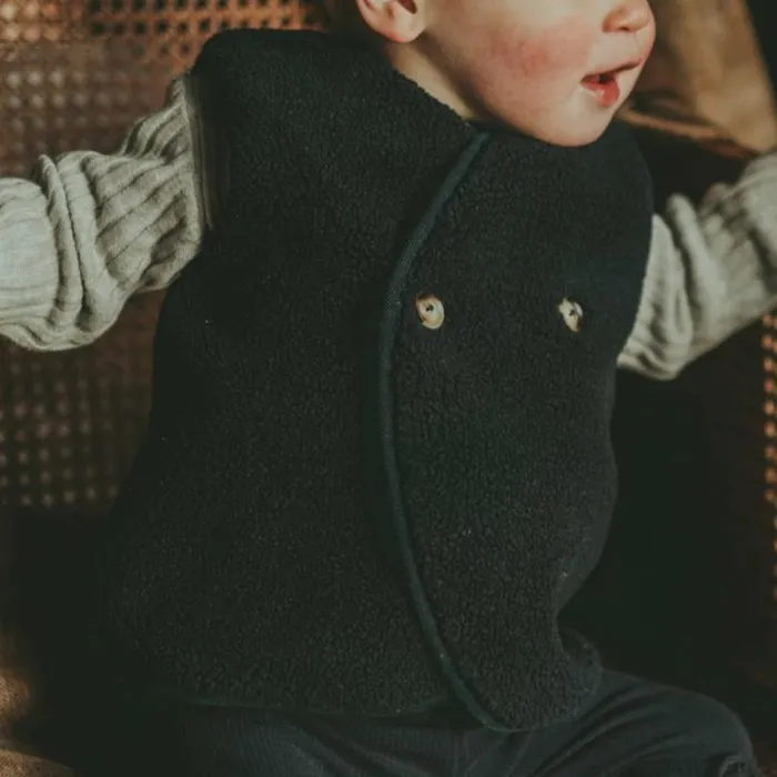 Donsje Amsterdam Jackets and Gilets Baby Monty Gilet Dark Marine
