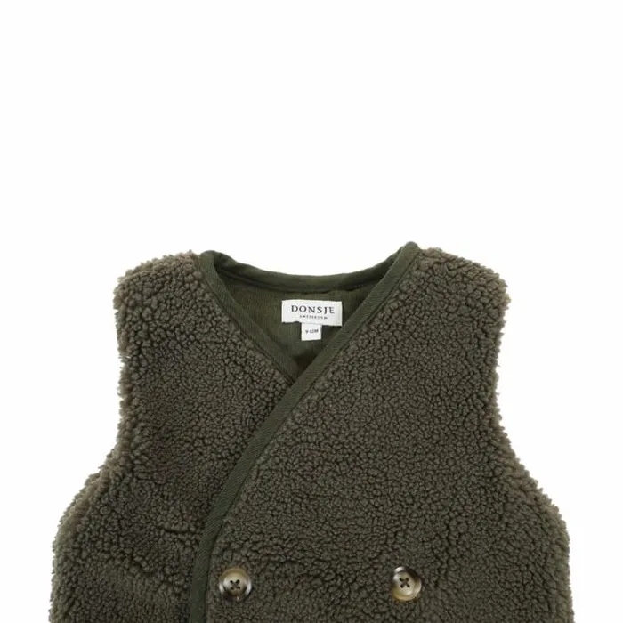Donsje Amsterdam Jackets and Gilets Baby Monty Gilet Forest Green