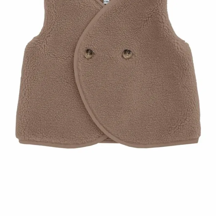 Donsje Amsterdam Jackets and Gilets Baby Monty Gilet Hazelnut