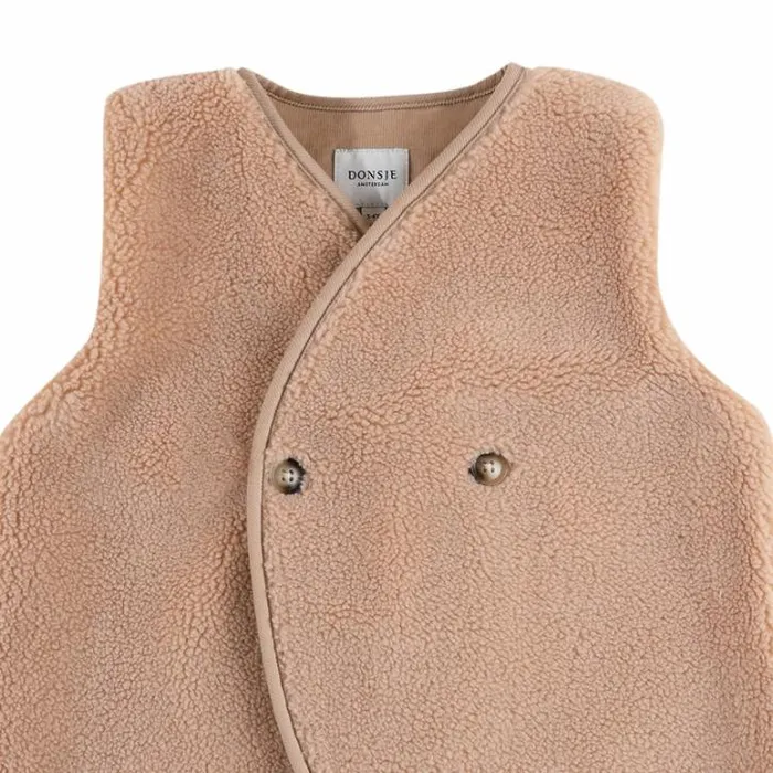 Donsje Amsterdam Jackets and Gilets Baby Monty Gilet Light Coral