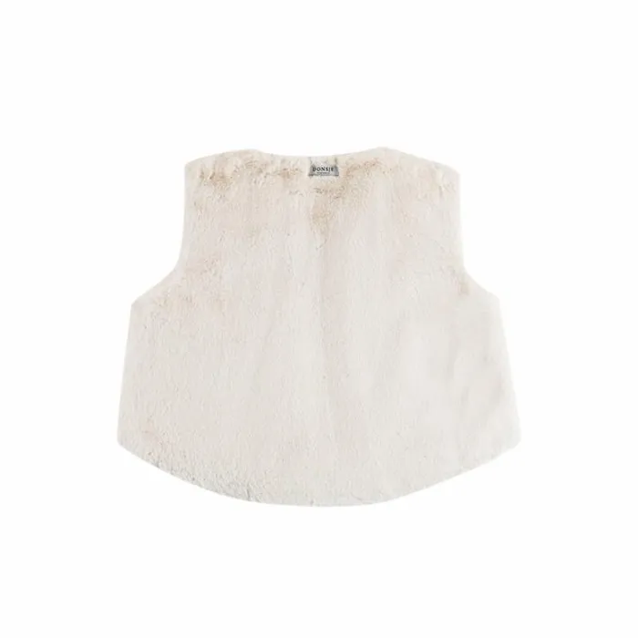 Donsje Amsterdam Jackets and Gilets Baby Pimmy Gilet Off White Teddy