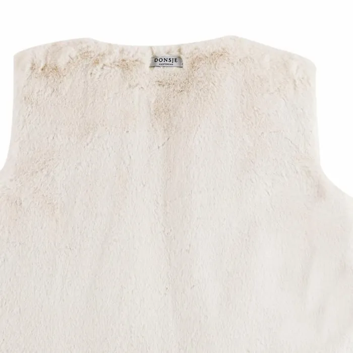 Donsje Amsterdam Jackets and Gilets Baby Pimmy Gilet Off White Teddy