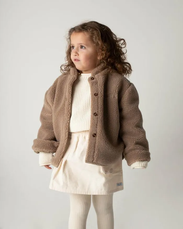 Donsje Amsterdam Jackets and Gilets Baby Thom Overshirt Hazelnut