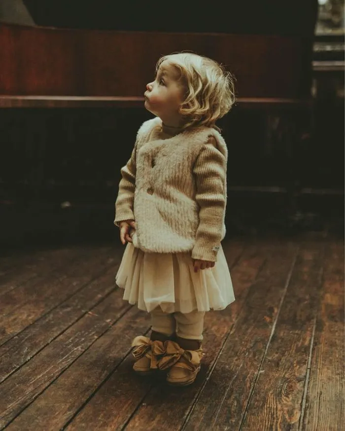 Donsje Amsterdam Jackets and Gilets Baby Tinge Gilet Soft Sand Teddy