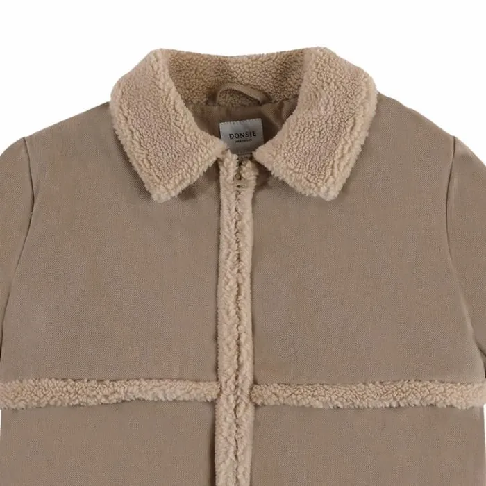 Donsje Amsterdam Jackets and Gilets Girls Beertje Jacket Taupe