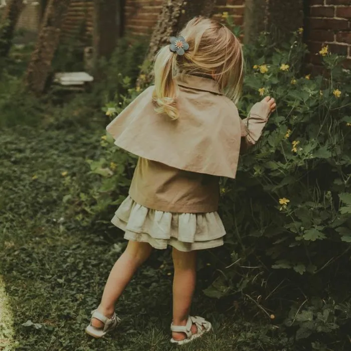 Donsje Amsterdam Jackets and Gilets Girls Lacos Jacket Brown Latte