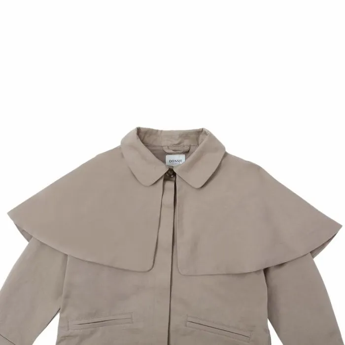 Donsje Amsterdam Jackets and Gilets Girls Lacos Jacket Brown Latte