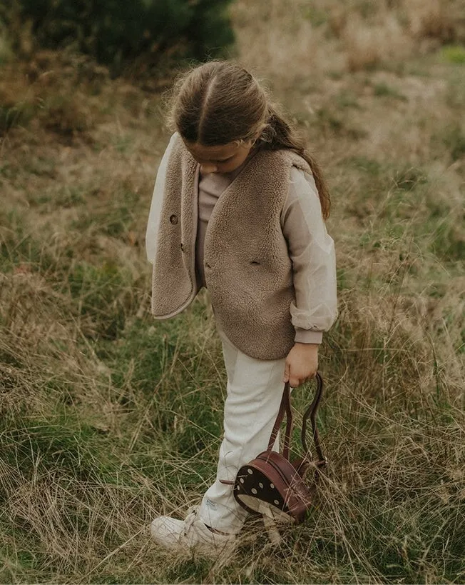 Donsje Amsterdam Jackets and Gilets Girls Monty Gilet Hazelnut
