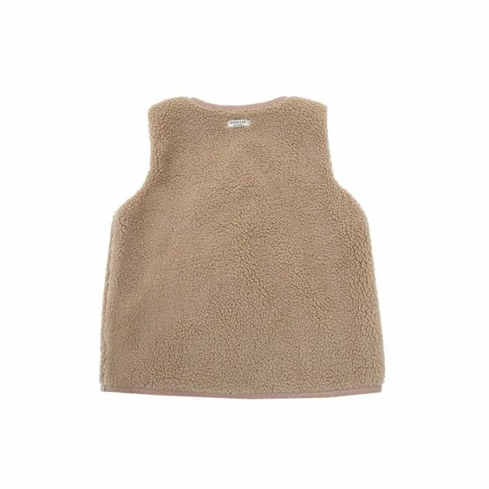 Donsje Amsterdam Jackets and Gilets Girls Monty Gilet Hazelnut