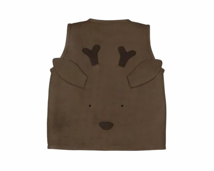 Donsje Amsterdam Jackets and Gilets Girls Noa Gilet Hazelnut Nubuck