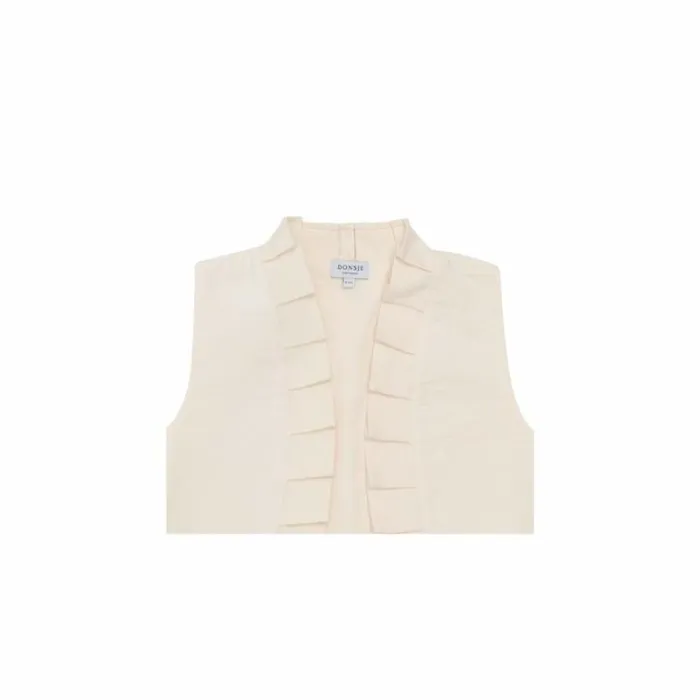 Donsje Amsterdam Jackets and Gilets Girls Roqi Gilet Warm White Donsje Amsterdam Jackets and Gilets Girls Roqi Gilet Warm White