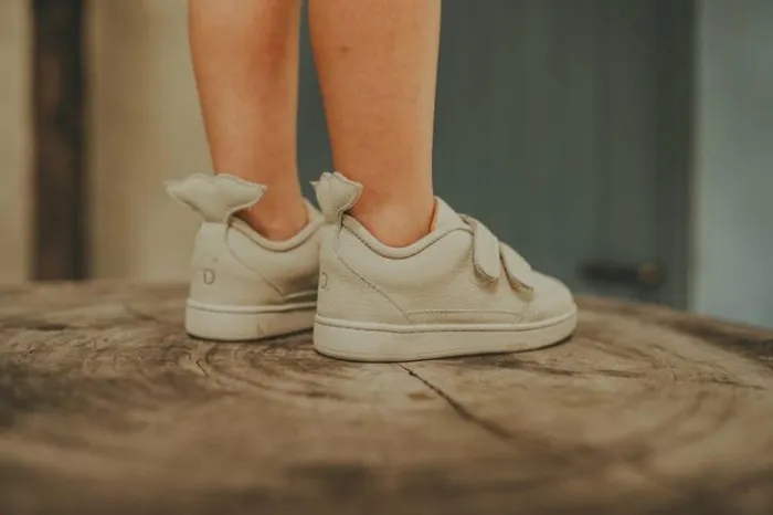 Donsje Amsterdam Low Shoes Boys Rian Sneakers Cream Betting Leather
