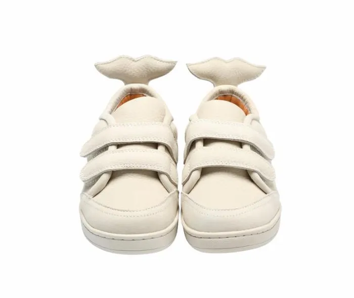 Donsje Amsterdam Low Shoes Boys Rian Sneakers Cream Betting Leather