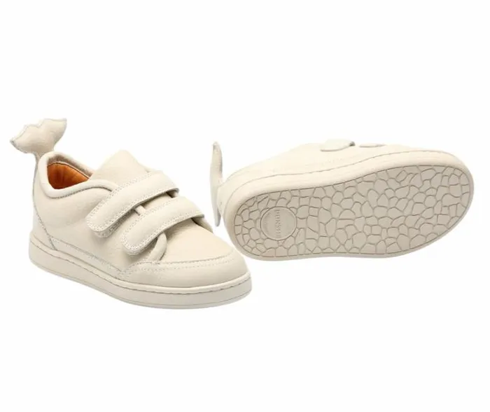 Donsje Amsterdam Low Shoes Boys Rian Sneakers Cream Betting Leather