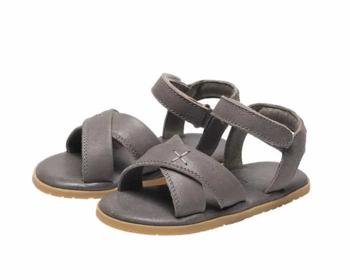 Donsje Amsterdam Sandals Boys Qotis Sandals Grey Leather