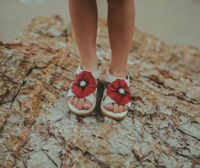 Donsje Amsterdam Sandals Girls Iles Fields Sandals Red Clay Leather