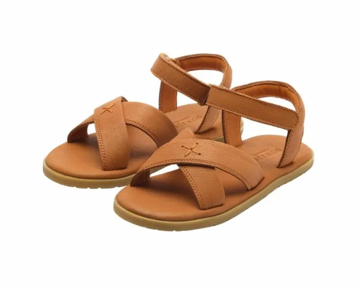 Donsje Amsterdam Sandals Girls Qotis Sandals Caramel Leather