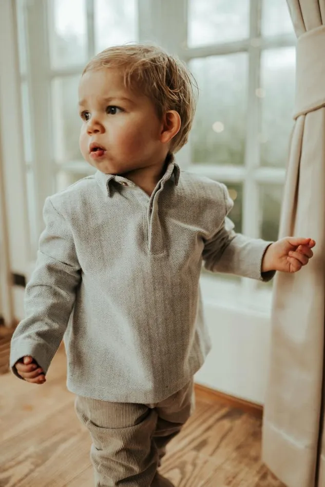 Donsje Amsterdam Shirts and Blouses Baby Bartus Shirt White Sand Melange
