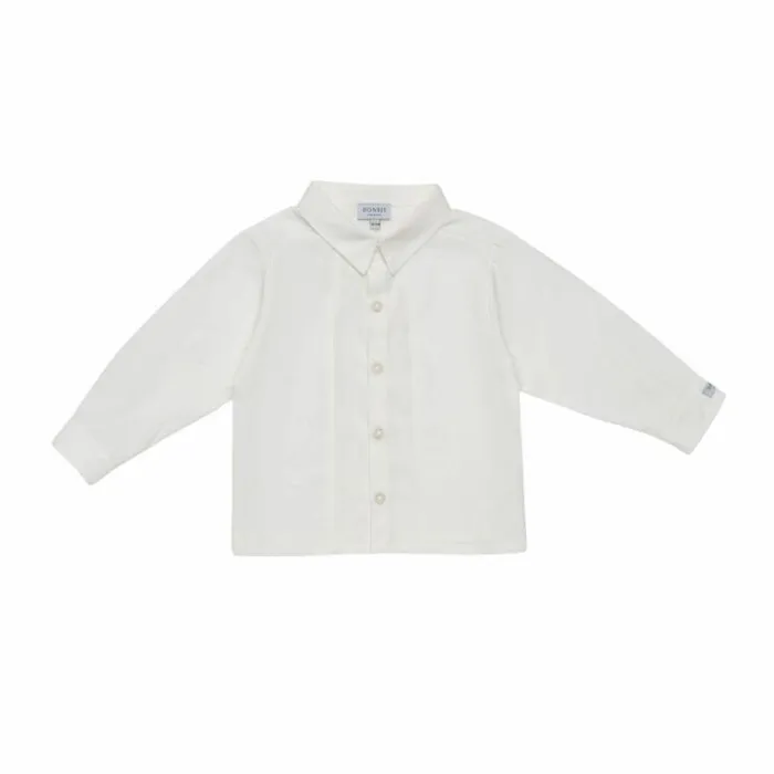 Donsje Amsterdam Shirts and Blouses Baby Domeni Tuxedo Shirt Off White
