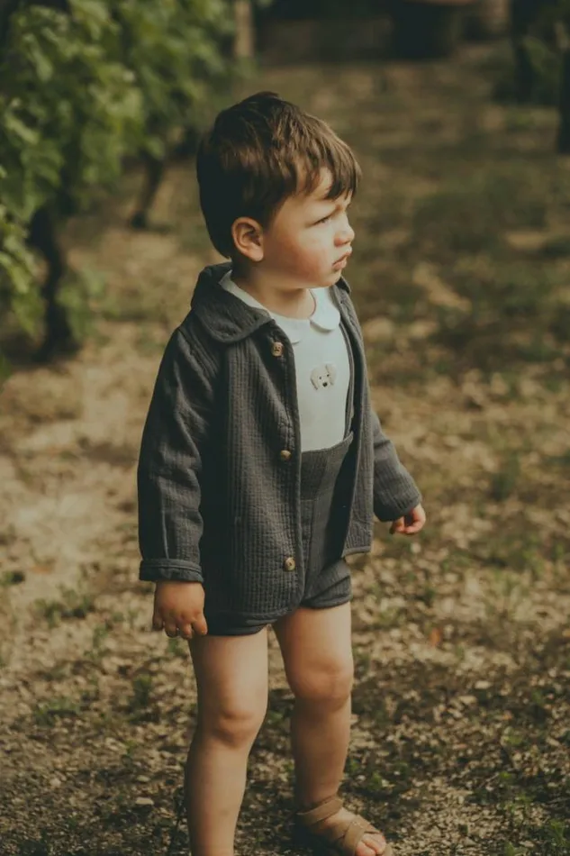 Donsje Amsterdam Shirts and Blouses Baby Henry Overshirt Cloudy Grey