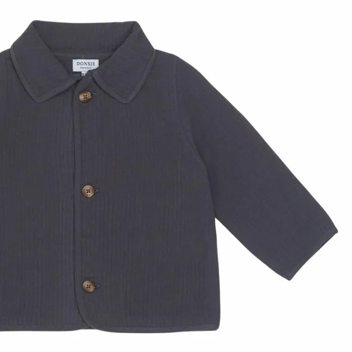 Donsje Amsterdam Shirts and Blouses Boys Henry Overshirt Cloudy Grey