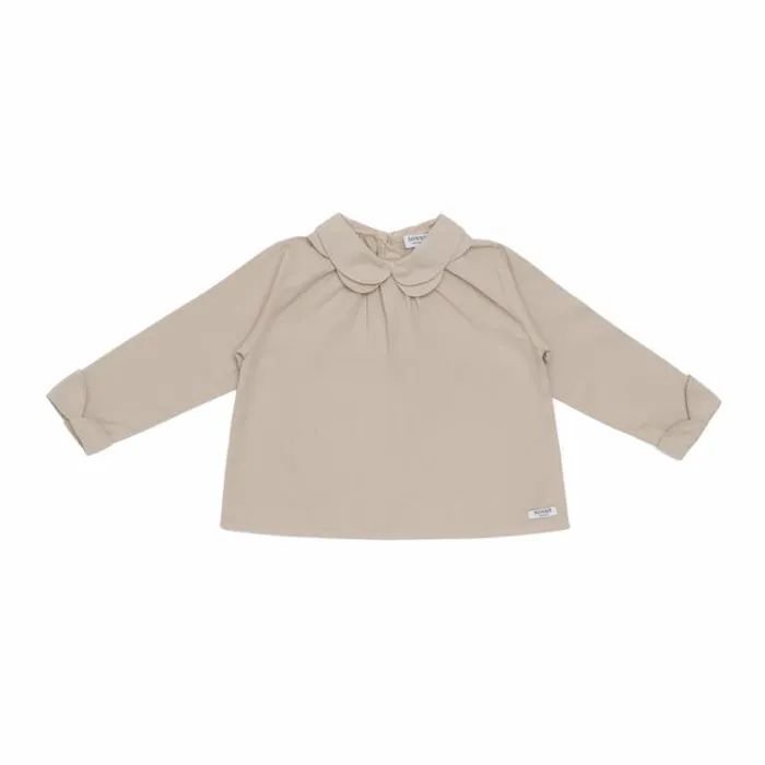 Donsje Amsterdam Shirts and Blouses Girls Mayte Blouse Lavender Brown