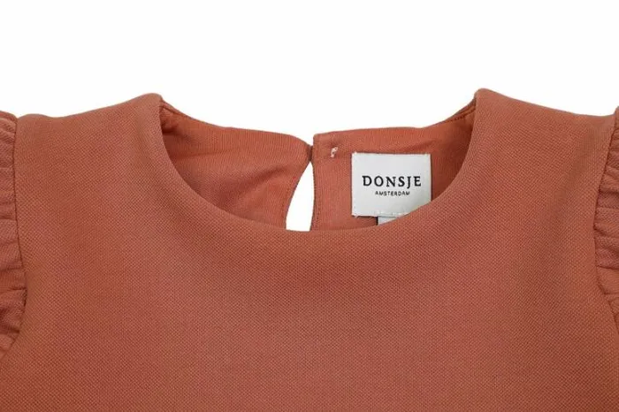 Donsje Amsterdam Shirts and Blouses Girls Phiphi Top Terracotta