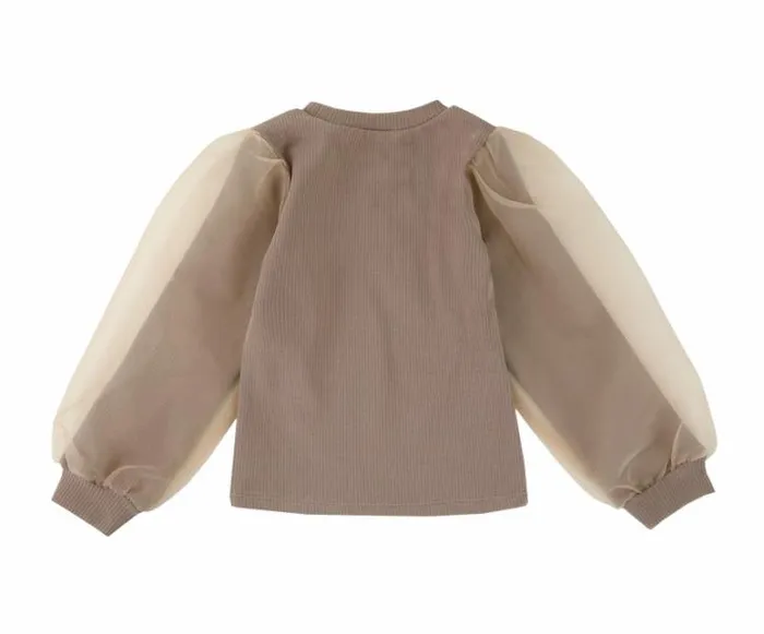 Donsje Amsterdam Shirts and Blouses Girls Sien Top Dark Taupe