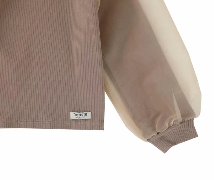 Donsje Amsterdam Shirts and Blouses Girls Sien Top Dark Taupe
