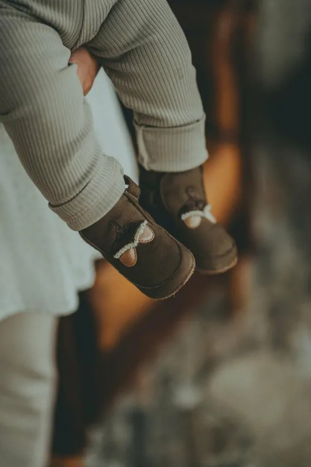 Donsje Amsterdam Shoes Baby Aggas Booties Hazelnut Nubuck