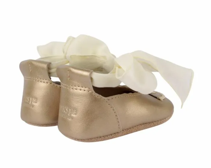 Donsje Amsterdam Shoes Baby Alice Champagne Metallic Leather