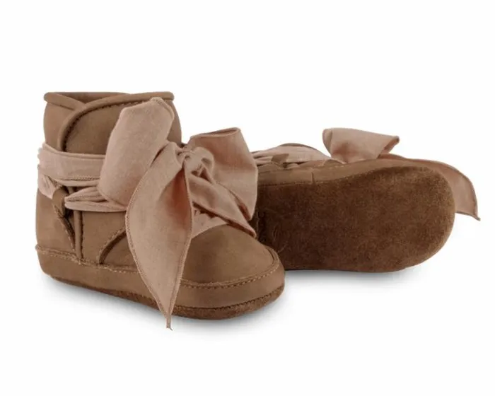 Donsje Amsterdam Shoes Baby Anouk Booties Hazelnut Nubuck