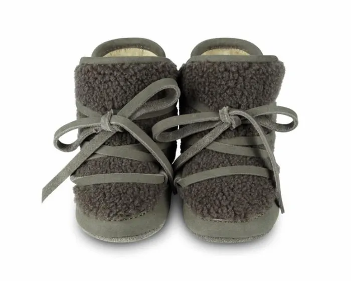 Donsje Amsterdam Shoes Baby Cassi Booties Stone Nubuck