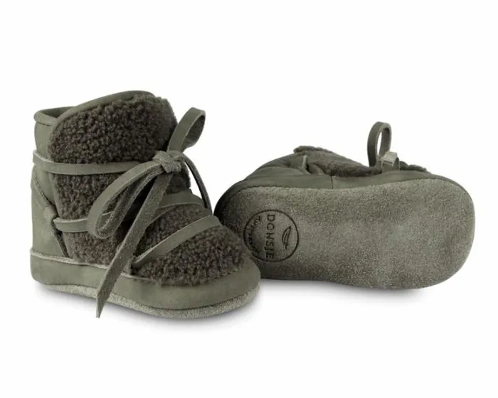 Donsje Amsterdam Shoes Baby Cassi Booties Stone Nubuck