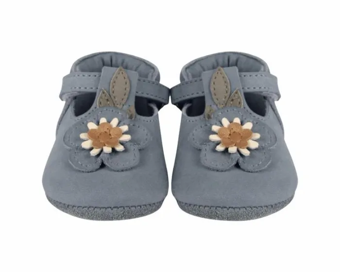 Donsje Amsterdam Shoes Baby Heidi Shoes Petrol Nubuck