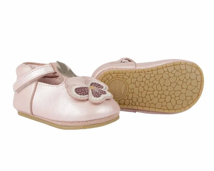 Donsje Amsterdam Shoes Baby Heidi Shoes Rose Metallic Leather