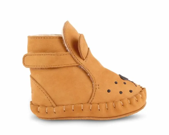 Donsje Amsterdam Shoes Baby Kapi Classic Booties Caramel Nubuck