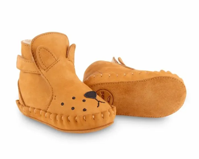 Donsje Amsterdam Shoes Baby Kapi Classic Booties Caramel Nubuck