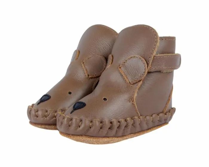 Donsje Amsterdam Shoes Baby Kapi Classic Booties Cognac Classic Leather