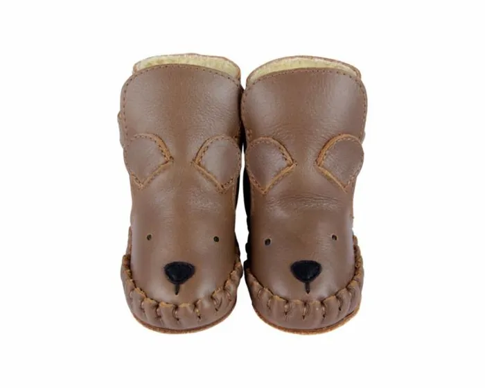 Donsje Amsterdam Shoes Baby Kapi Classic Booties Cognac Classic Leather
