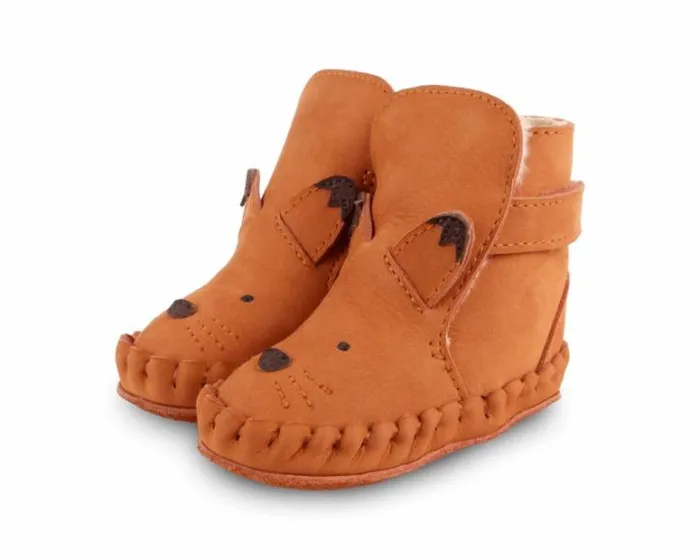 Donsje Amsterdam Shoes Baby Kapi Classic Booties Maple Nubuck