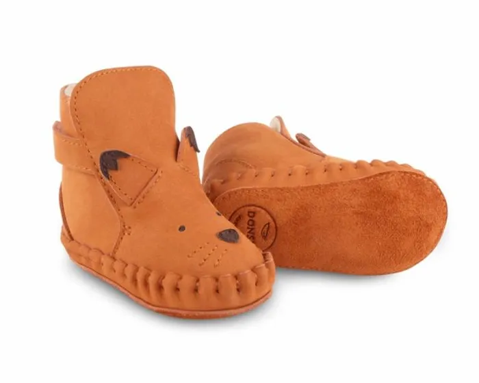 Donsje Amsterdam Shoes Baby Kapi Classic Booties Maple Nubuck