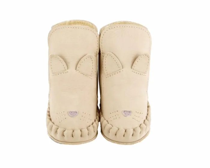 Donsje Amsterdam Shoes Baby Kapi Special Booties Cream Leather