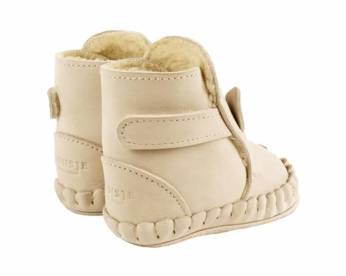 Donsje Amsterdam Shoes Baby Kapi Special Booties Cream Leather
