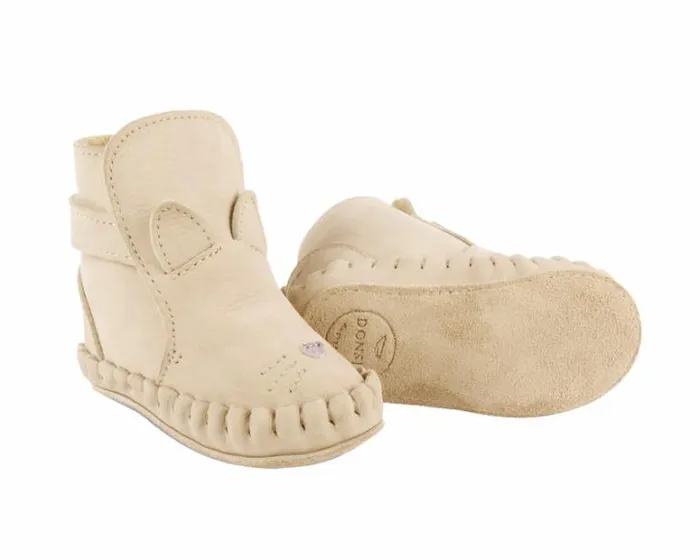 Donsje Amsterdam Shoes Baby Kapi Special Booties Cream Leather