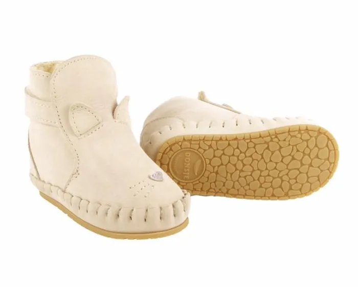 Donsje Amsterdam Shoes Baby Kapi Special Booties Cream Leather